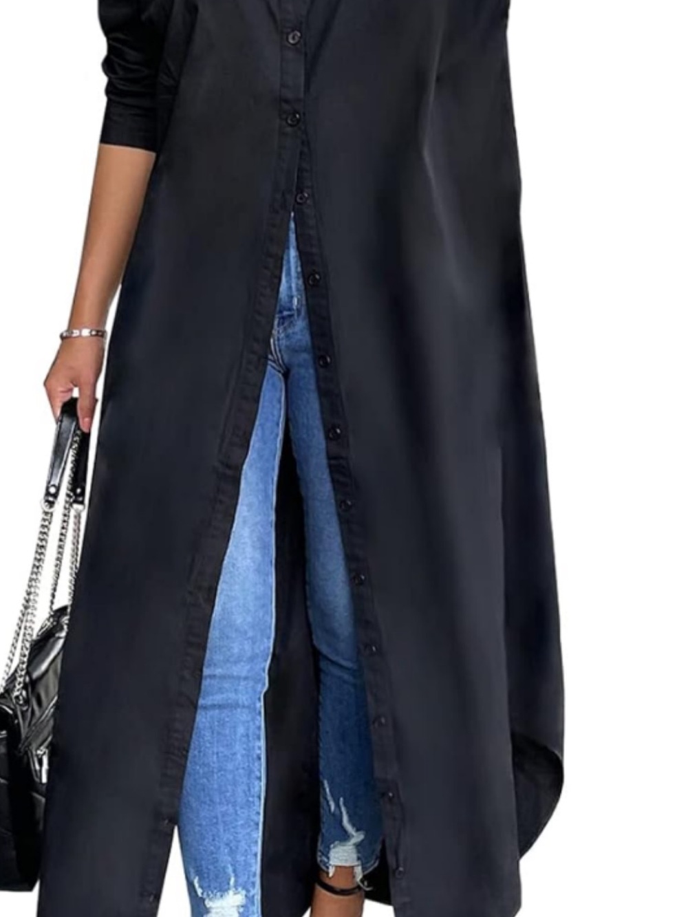 Shirt Dresses for Women Casual Long Sleeve Cotton Button Down Maxi Dresses